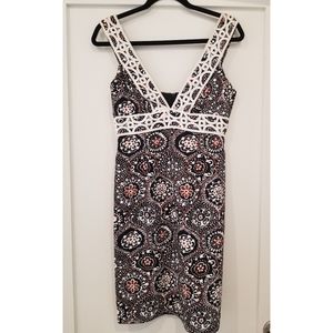 Trina Turk vintage tiki hawaiian sheath dress